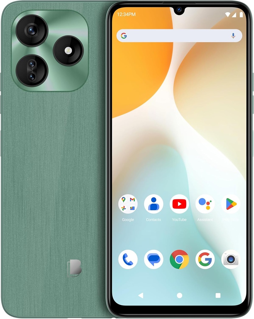 BLU G64L | 2025 | Unlocked | 6.8” HD+ Infinity Display | 64/4GB | Triple 13MP Camera | US Version | US Warranty | Green